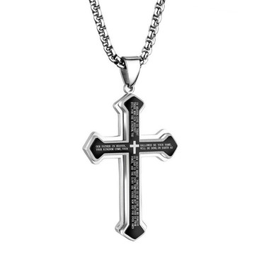 TITANIUM STEEL PENDANT - CROSS